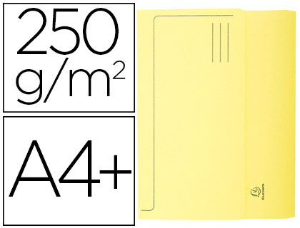 CHEMISE EXACOMPTA SUPER PASTEL POCHETTE CARTE NEUVE RABAT 210G COLORIS CANARI LOT 50 UNITÉS