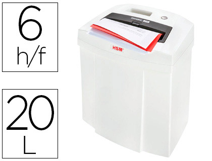 DESTRUCTEUR HSM SECURIO C14 COUPE DROITE 3,9MM SILENCIEUX ANTI-BOURRAGE SYSTÈME SÉCURITÉ 20L 366X258X405MM