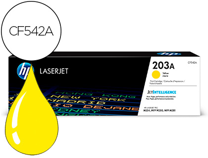 TONER LASER HP 203A ORIGINAL COULEUR JAUNE