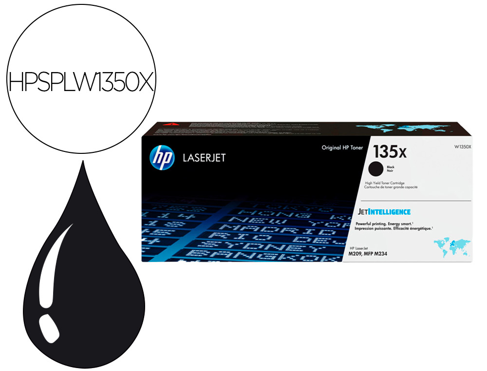 CARTOUCHE TONER LASER HP 135X/W1350X 2400P