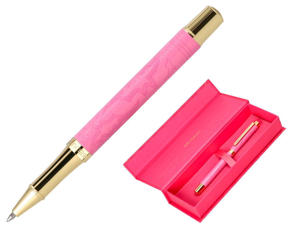 ROLLER BELIUS WILD WEST ALUMINIUM ENCRE NOIRE COLORIS ROSE DORE BOITE DESIGN