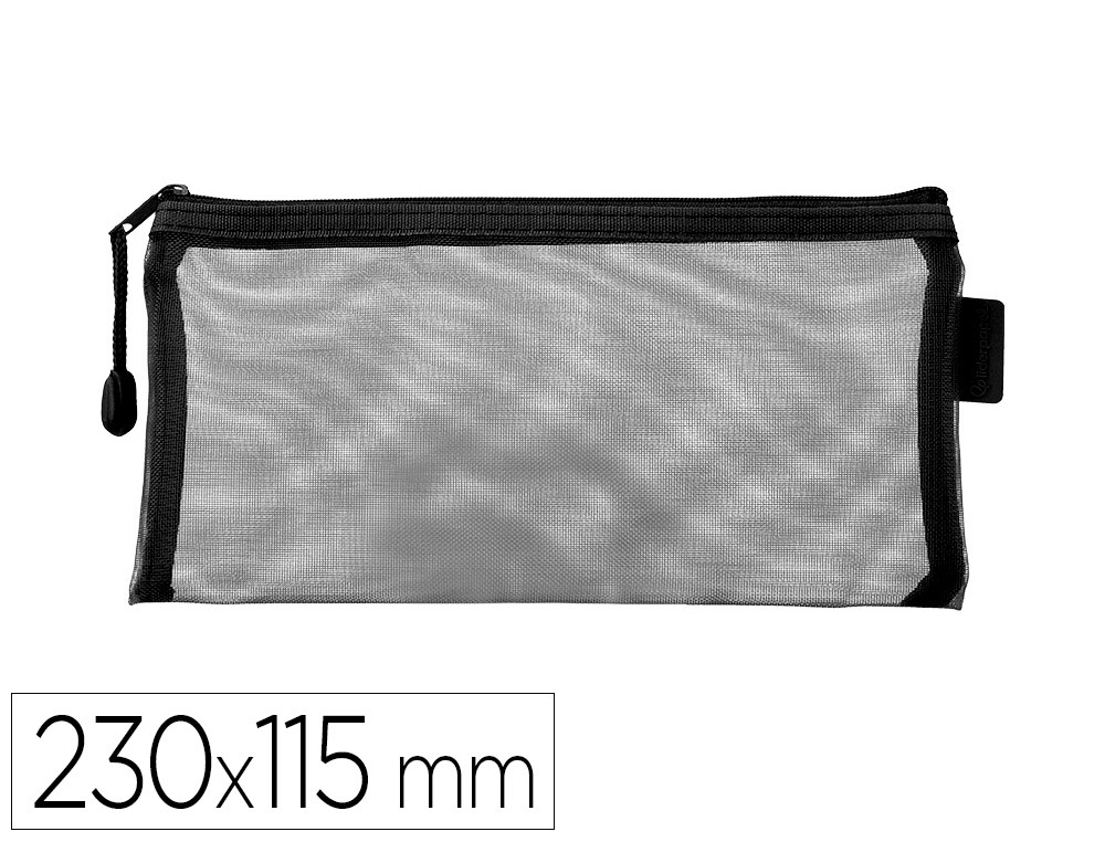 POCHETTE ZIP LIDERPAPEL MULTIUSAGE FORMAT TICKET      230X115MM FERMETURE ECLAIR    POLYESTER TRANSPIRABLE