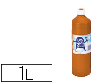 GOUACHE MINI ARTISTES CONOMIQUE ULTRA-LAVABLE PRTE  L'EMPLOI PAISSE ONCTUEUSE COLORIS TERRE SIENNE FLACON 1000ML