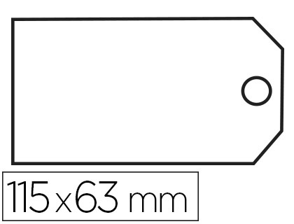ÉTIQUETTE AMÉRICAINE APLI AGIPA 63X115MM PRÉ-IMPRIMÉE FICELLE INDIVIDUELLE 250MM CARNET 10 UNITÉS