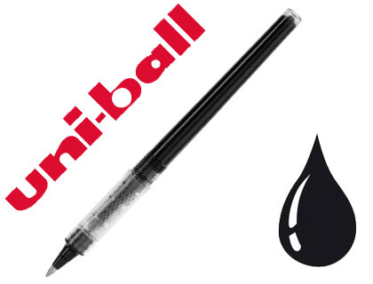 RECHARGE ROLLER UNIBALL UBR90 VISION ÉLITE STYLO ROLLER ENCRE UB-200 POINTE MOYENNE 0.8MM COULEUR NOIR