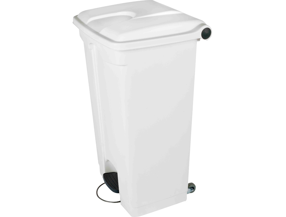 POUBELLE CONTAINER PDALE POLYTHYLNE RSISTE CHOCS AGENTS CHIMIQUES PRODUITS ENTRETIEN 2 ROUES 90L L500XH790XP400MM