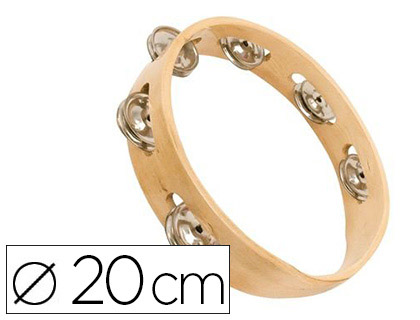 COURONNE DE CYMBALETTES ÉDITIONS FUZEAU BOIS NATUREL 6 PAIRES CYMBALETTES DIAMÈTRE 20CM