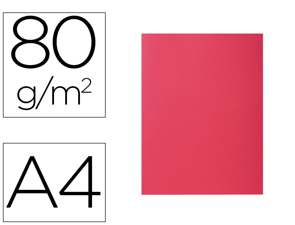 SOUS-CHEMISE EXACOMPTA ROCK'S 220X310MM 80G COLORIS FRAMBOISE PACK 100 UNITÉS