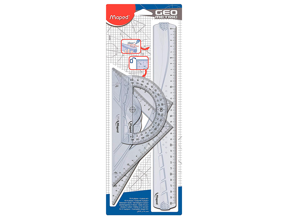 KIT MAPED 4 INSTRUMENTS GEOMETRIC