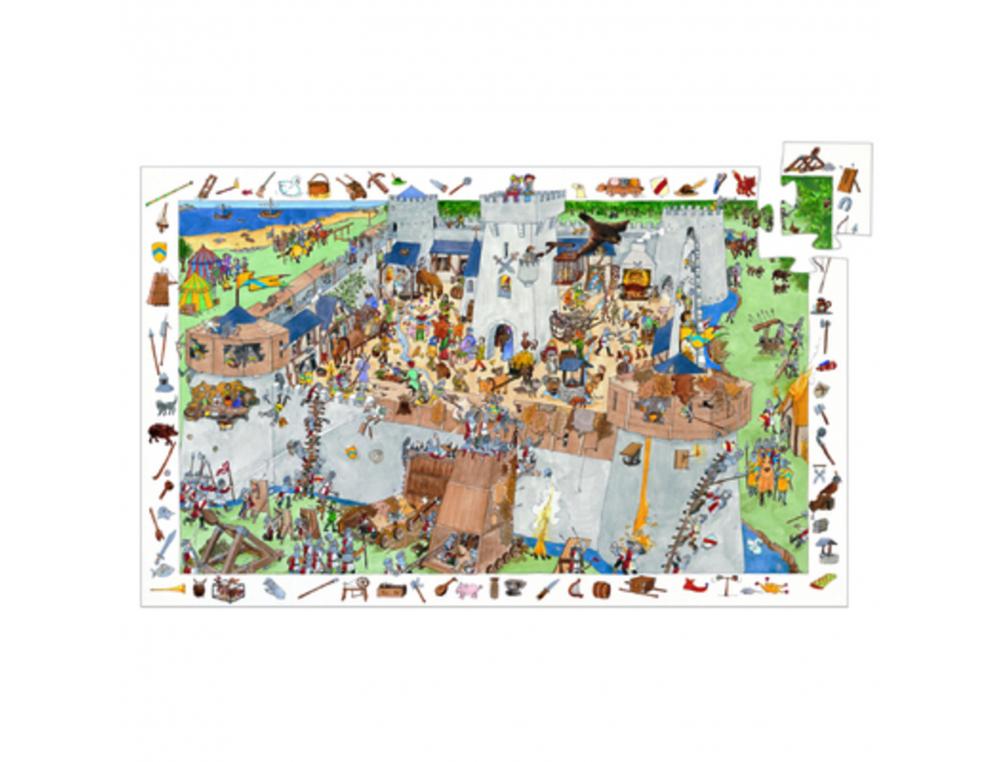 PUZZLE INTERDACTA LE CHATEAU FORT 100 PCS 61X35CM + 1      POSTER