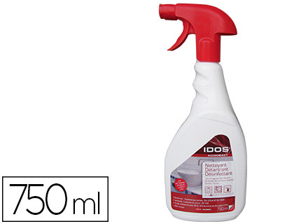 NETTOYANT COLDIS IDOS ACIDOBACT NETTOIE DÉTARTRE DÉSINFECTE DÉSODORISE SURFACES LAVABLES EFFET MOUSSE PISTOLET 750ML