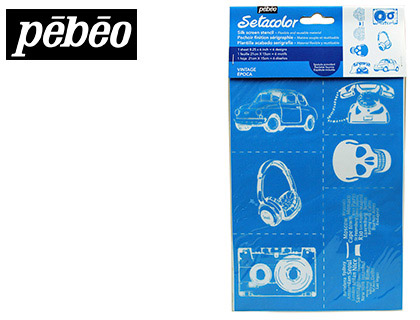POCHOIR TEXTILE PBO VINTAGE RUTILISABLE FORMAT DIN A5
