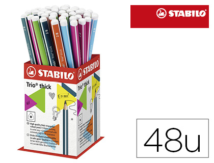 CRAYON STABILO GRAPHITE TRIO THICK 2B GODET 48 UNITS