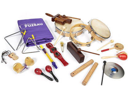 ÉTUI VALISE ÉDITIONS FUZEAU PLIANT AVEC 17 INSTRUMENTS FORMAT OUVERT 112X66CM