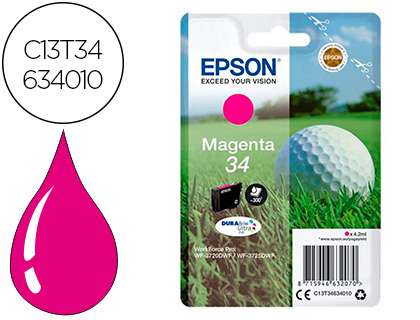 CARTOUCHE EPSON N34 JET D'ENCRE COULEUR MAGENTA
