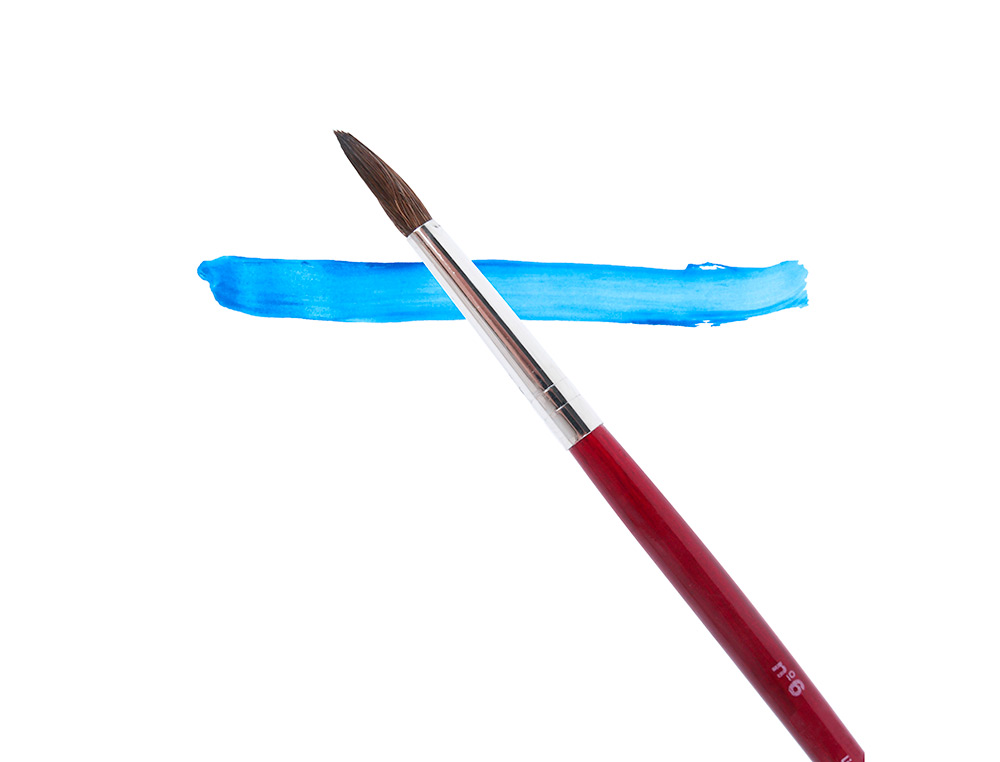 PINCEAU LIDERPAPEL BOIS VIROLE CHROME AQUARELLE N6