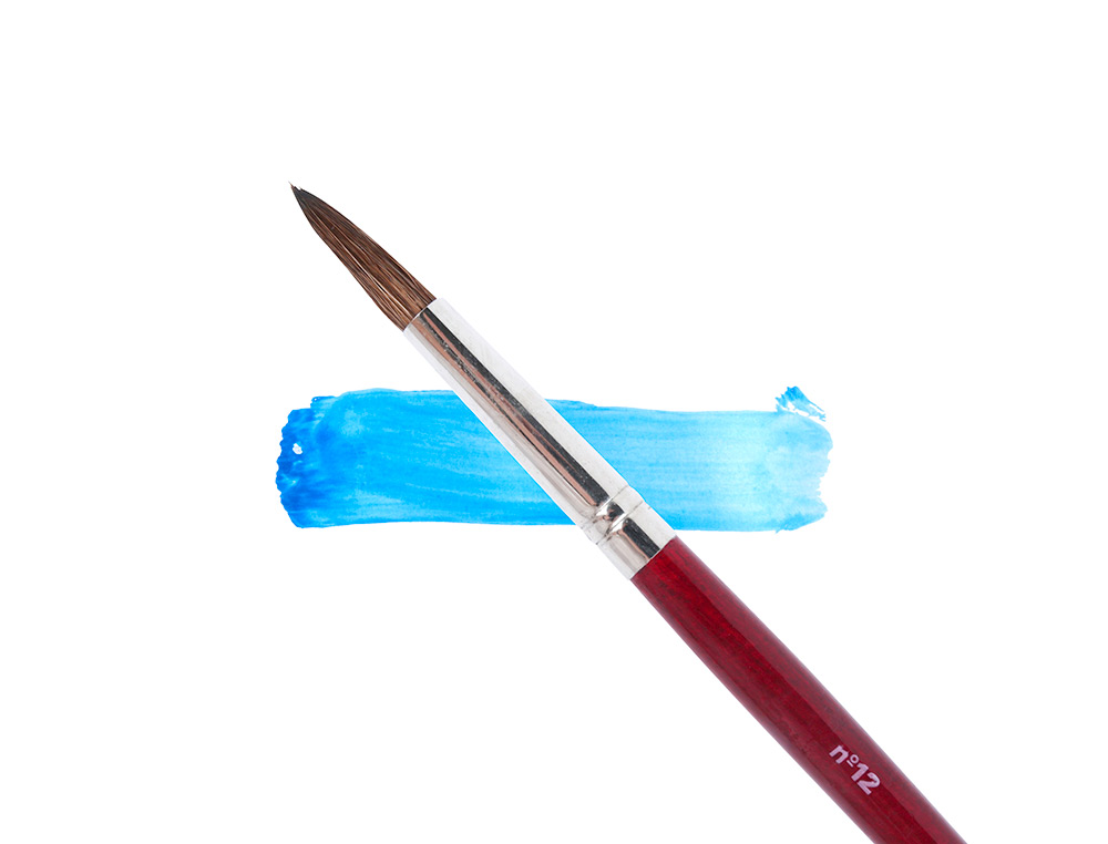 PINCEAU LIDERPAPEL BOIS VIROLE CHROME AQUARELLE N12