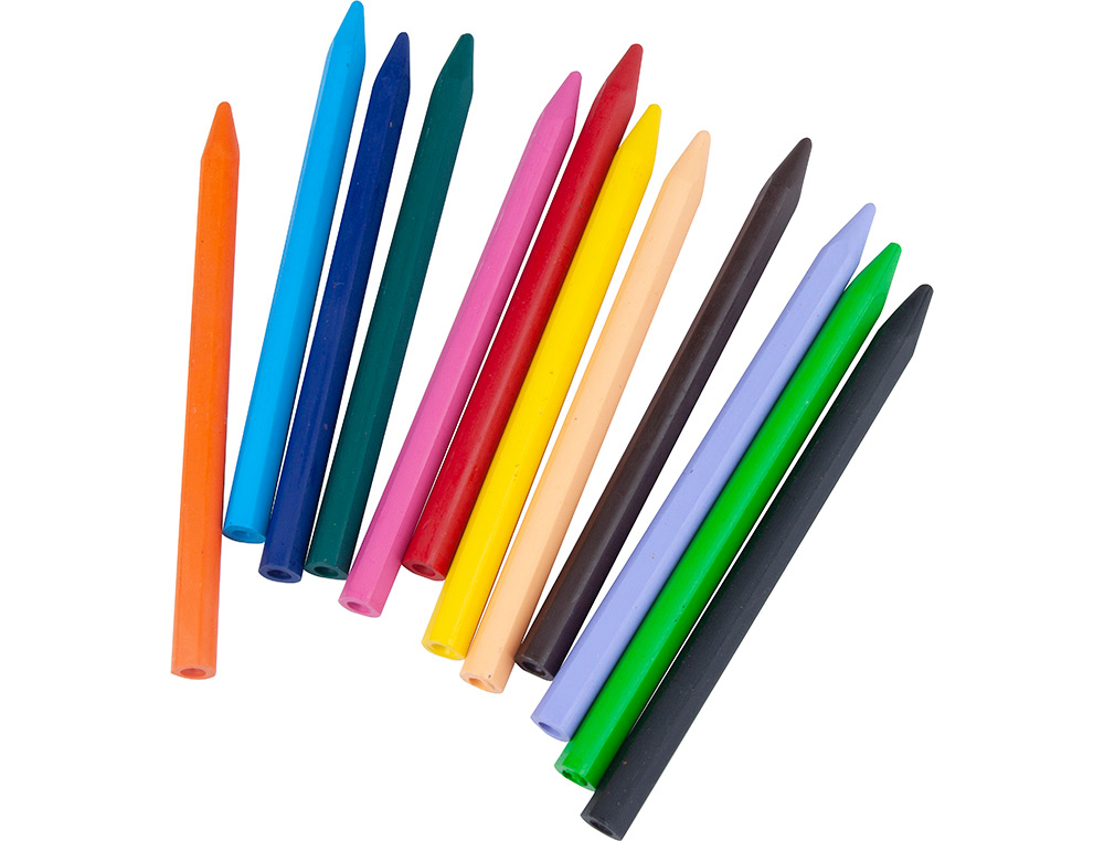 CRAYON CIRE LIDERPAPEL 115MM RSISTANT NON SALISSANT EFFAABLE TUI CARTON 12 UNITS