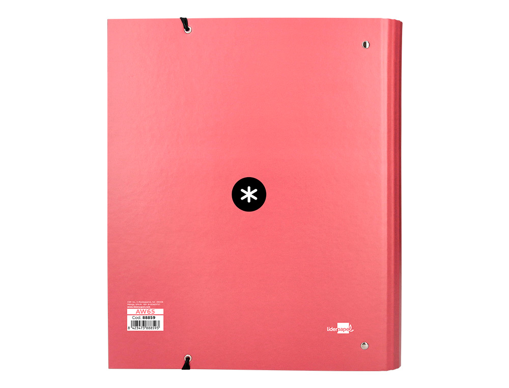 CLASSEUR ANTARTIK 4 ANNEAUX RONDS 40MM A4 CARTON REMBORD FEUILLETS MOBILES Q5X5 COLORISCORAIL