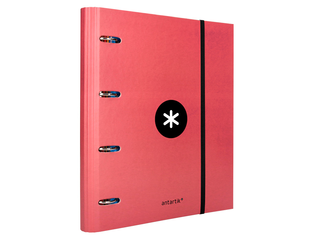 CLASSEUR ANTARTIK 4 ANNEAUX RONDS 40MM A4 CARTON REMBORD FEUILLETS MOBILES Q5X5 COLORISCORAIL