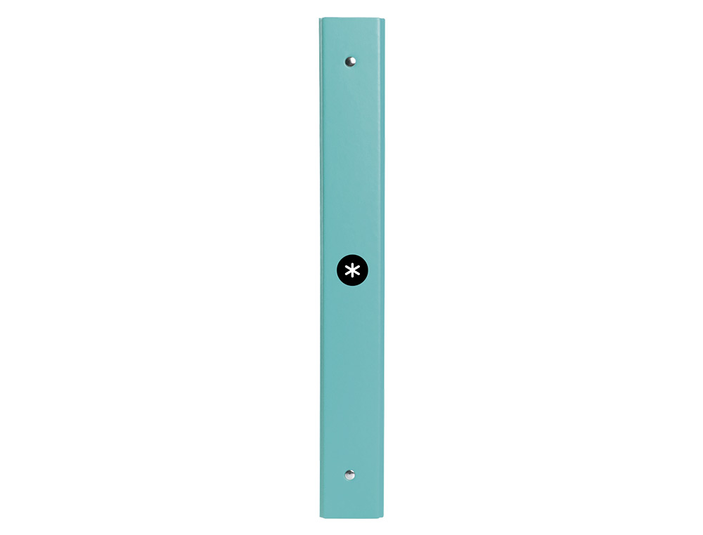 CLASSEUR ANTARTIK 4 ANNEAUX RONDS 25MM A4 CARTON REMBORD COLORIS MENTHE