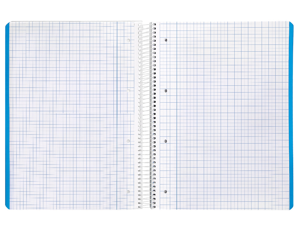 CAHIER SPIRALE LIDERPAPEL SERIE SMART COUVERTURE        CARTONNEE A4 21X29,7CM 80F    60G/M2 5X5MM COIL-LOCK