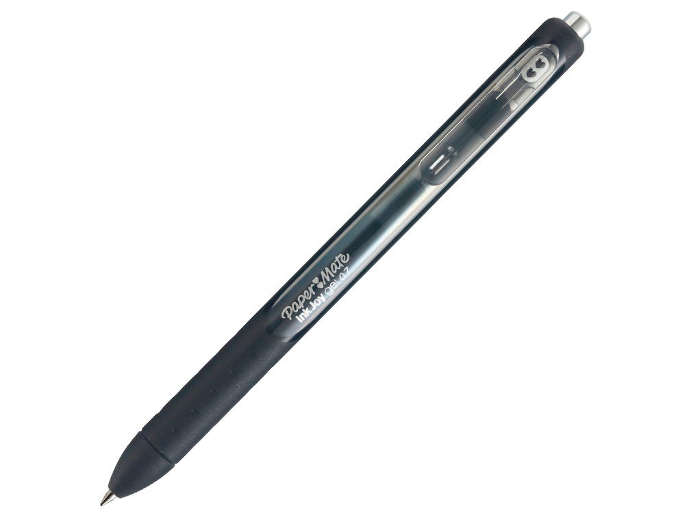 STYLO-BILLE PAPER MATE INKJOY GEL RTRACTABLE CRITURE MOYENNE 0.7MM ENCRE DOUCE GRIP COLORIS NOIR