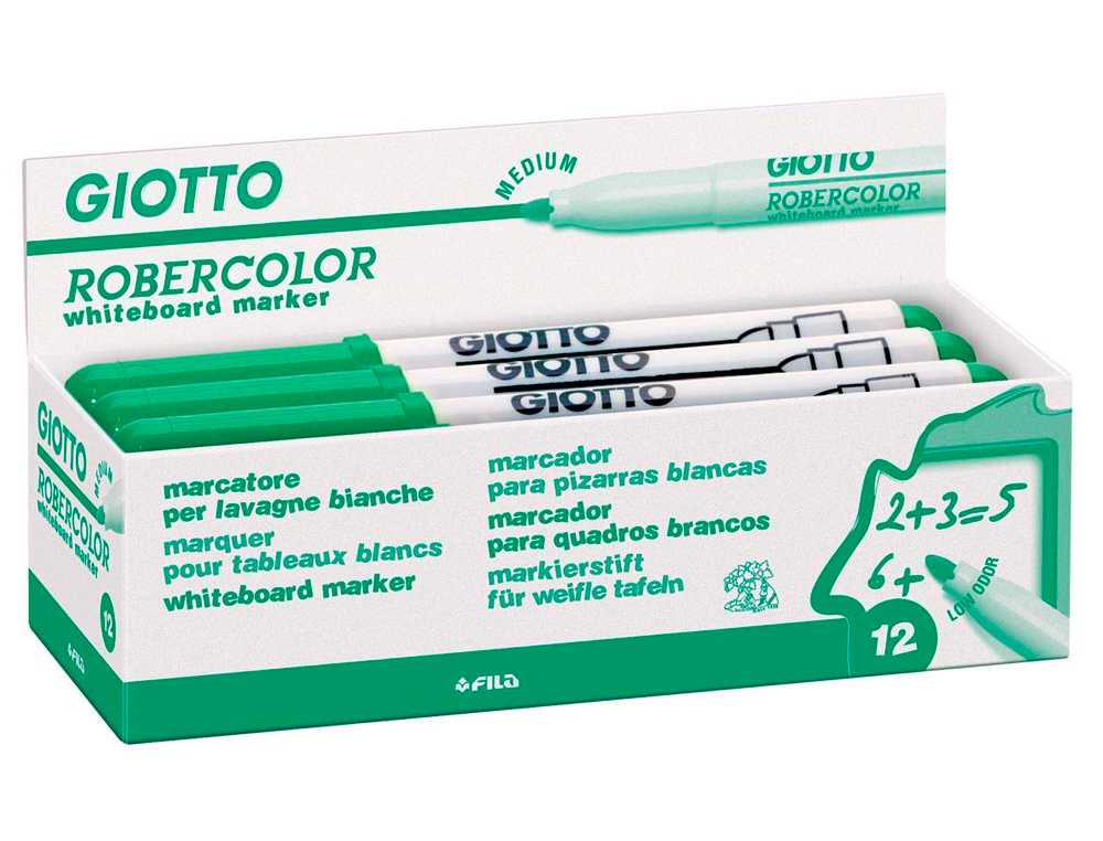 MARQUEUR GIOTTO ROBERCOLOR EFFAABLE TABLEAU BLANC POINTE MEDIUM OGIVE 4 MM COLORIS VERT
