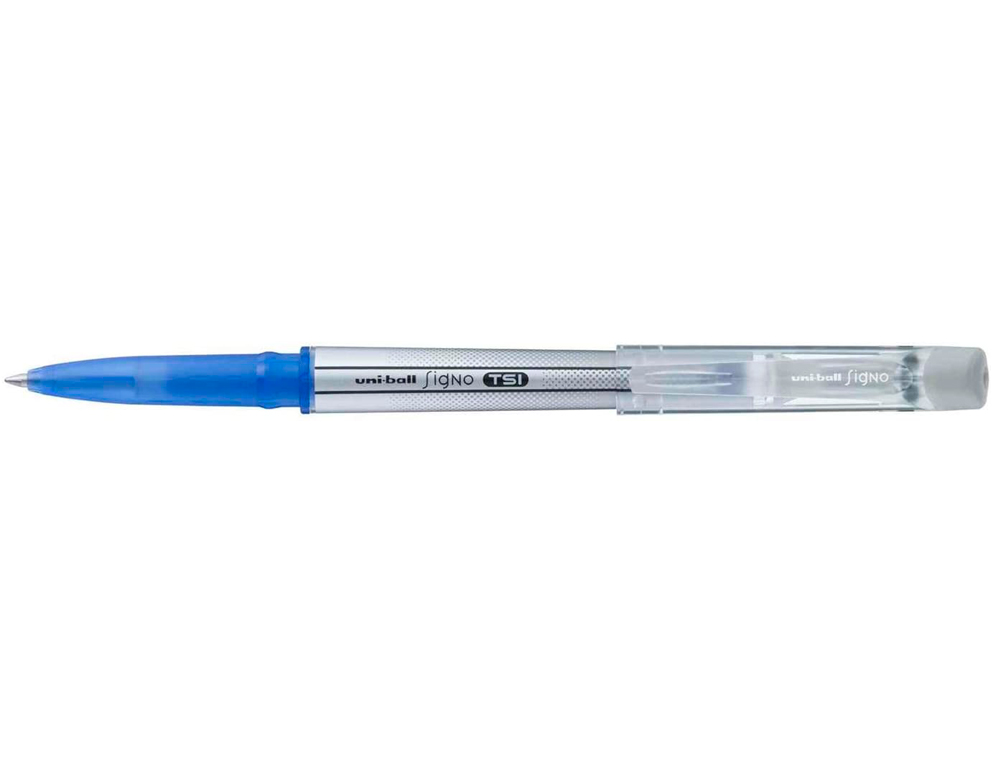 ROLLER UNIBALL TSI ENCRE GEL EFFAABLE POINTE MOYENNE TRAC 0.7MM COLORIS BLEU
