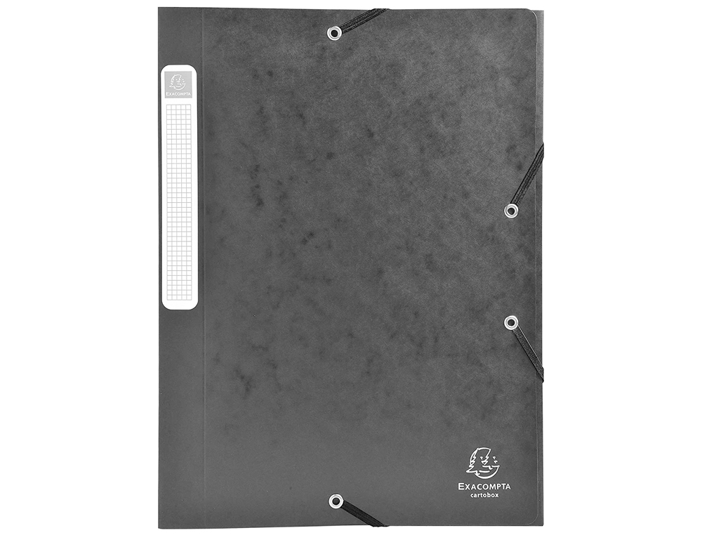 BOÎTE CLASSEMENT EXACOMPTA NATURE FUTURE CARTE LUSTRÉE 5/10E A4+ 240X320MM DOS 25MM 400G COLORIS NOIR
