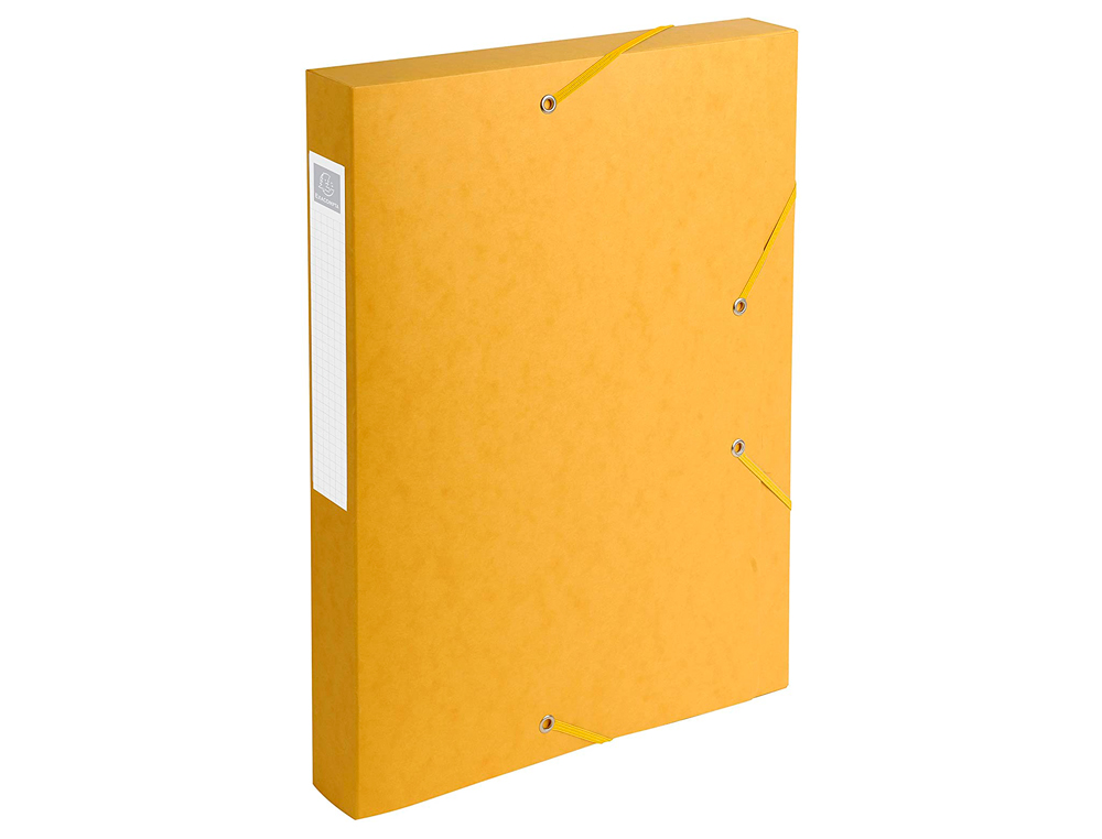 BOÎTE CLASSEMENT EXACOMPTA NATURE FUTURE CARTE LUSTRÉE 7/10E A4+ 240X320MM DOS 40MM 600G COLORIS JAUNE
