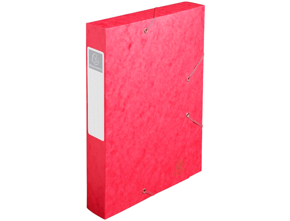 BOÎTE CLASSEMENT EXACOMPTA NATURE FUTURE CARTE LUSTRÉE 7/10E A4+ 240X320MM DOS 60MM 600G COLORIS ROUGE