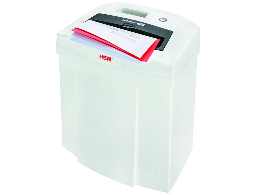DESTRUCTEUR HSM SECURIO C14 COUPE DROITE 3,9MM SILENCIEUX ANTI-BOURRAGE SYSTÈME SÉCURITÉ 20L 366X258X405MM