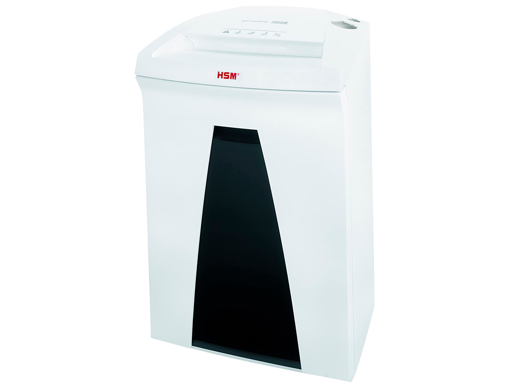 DESTRUCTEUR HSM SECURIO B24 COUPE DROITE 3.9MM SILENCIEUX SYSTÈME ANTI-BOURRAGE SÉCURITÉ 34L 395X317X605MM
