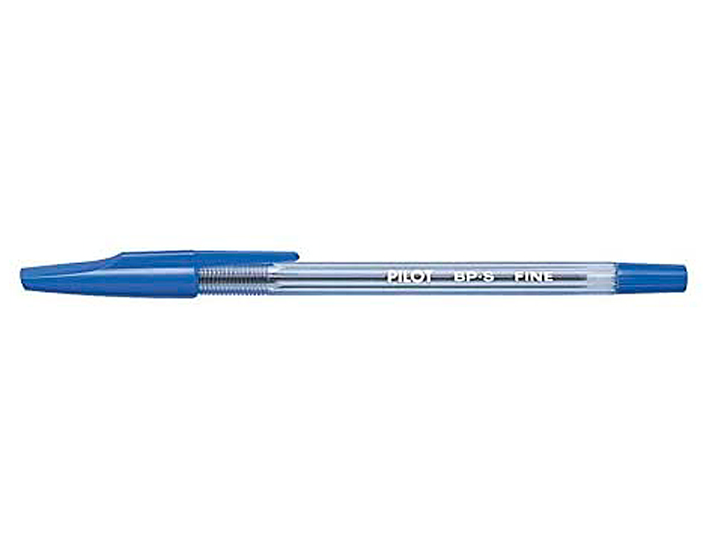 STYLO-BILLE PILOT BP-S CRITURE FINE 0.3MM ENCRE DOUCE POINTE INDFORMABLE RECHARGEABLE CORPS TRANSLUCIDE COLORIS BLEU