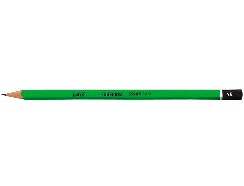 CRAYON GRAPHITE BIC CRITRIUM 550 6B BOIS HEXAGONAL TTE TREMPE BAGUE EXCELLENTE TAILLABILIT