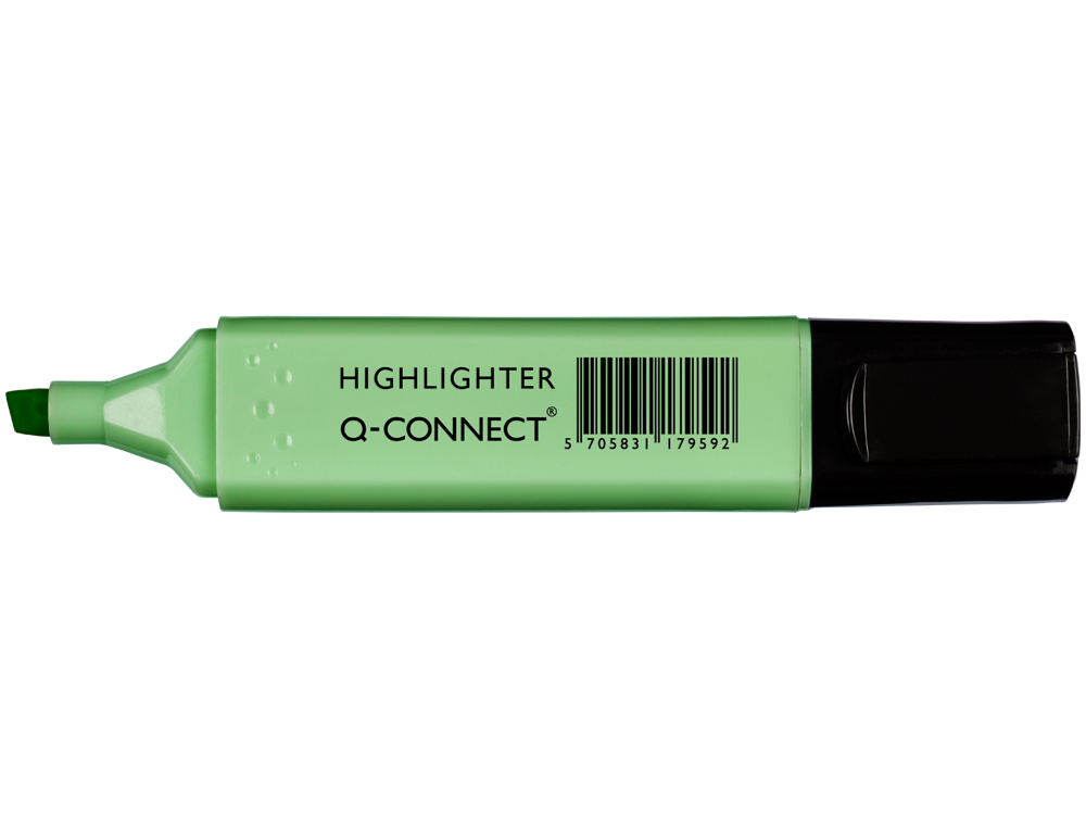 SURLIGNEUR Q-CONNECT PASTEL TRAC 2/5 MM POINTE BISEAUTE COLORIS VERT