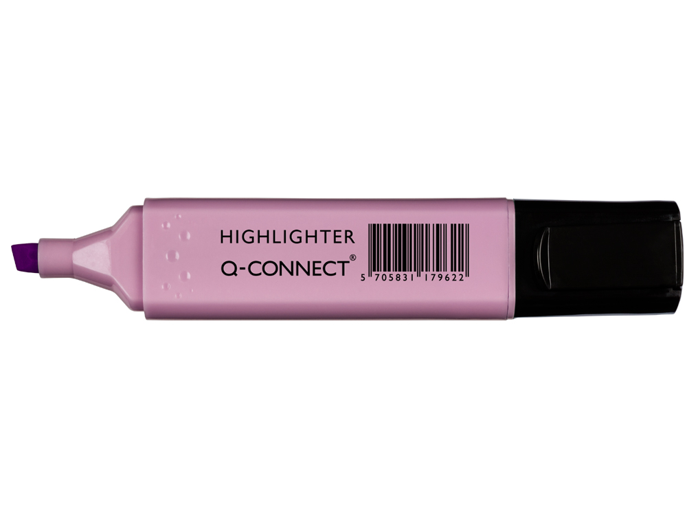 SURLIGNEUR Q-CONNECT PASTEL TRAC 2/5 MM POINTE BISEAUTE COLORIS VIOLET