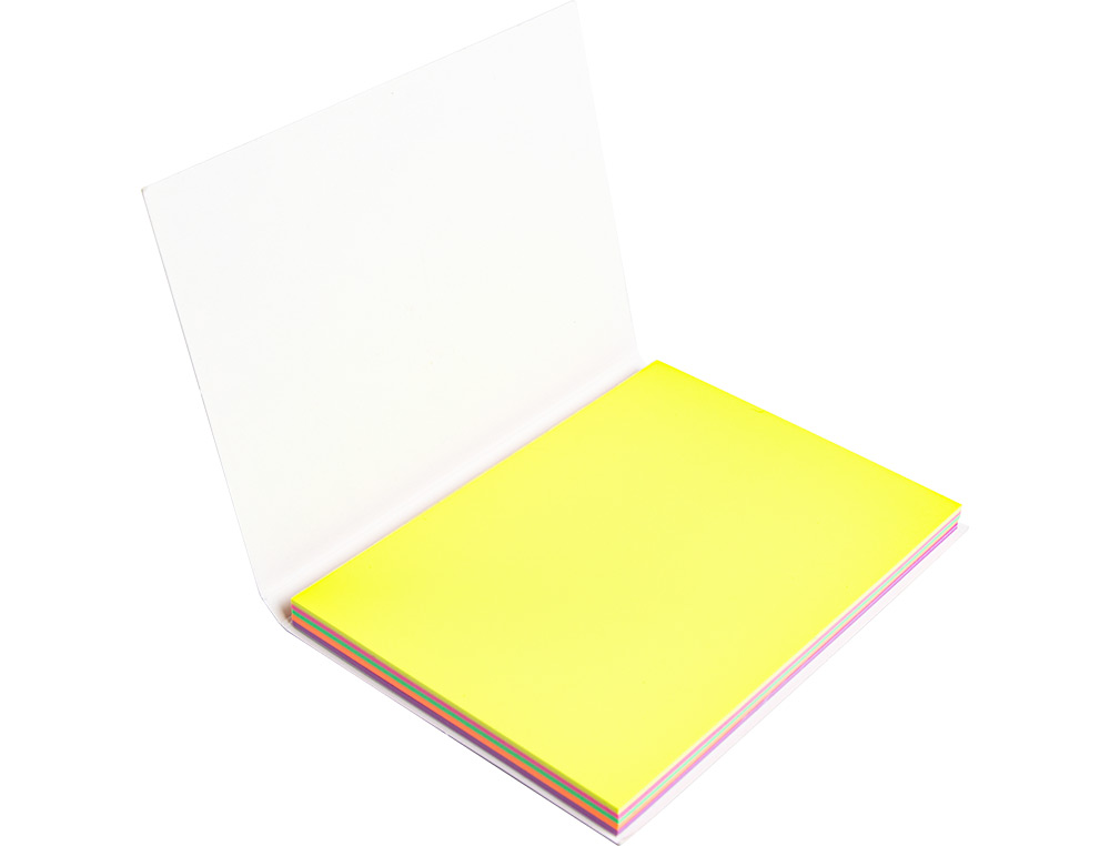 BLOC NOTES Q-CONNECT QUICK NOTES 70X100MM 100F ELECTO    STATIQUES REPOSITIONABLES     COLORIS NEON