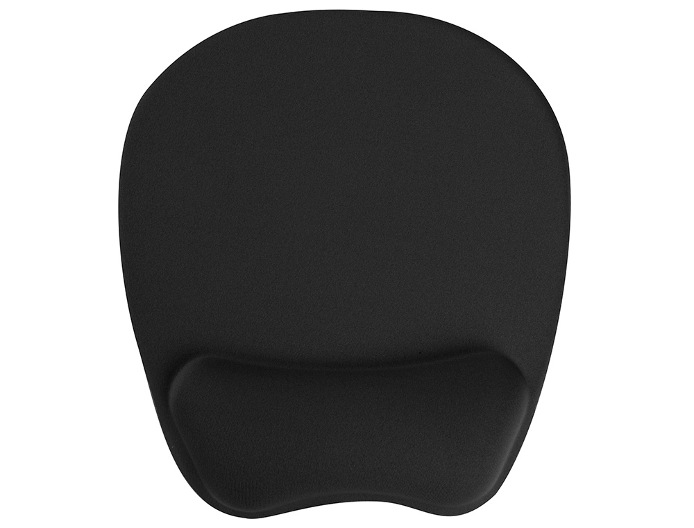 TAPIS SOURIS Q-CONNECT REPOSE-POIGNET ERGONOMIQUE MOUSSE GRAND CONFORT FACILEMENT NETTOYABLE COLORIS NOIR