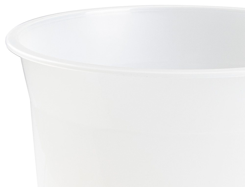 CORBEILLE PAPIER Q-CONNECT PLASTIQUE RESISTANT 13L 275X285MM COLORIS TRANSPARENT