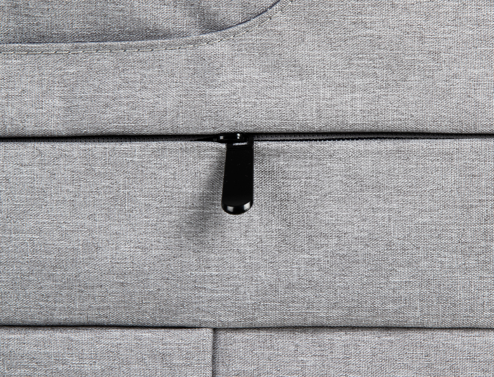 SACOCHE ORDINATEUR Q-CONNECT POIGNEES AMOVIBLES FERMETURE  ECLAIR COMPARTIMENTS EXTERIEURS 39X28X2CM GRIS CLAIR