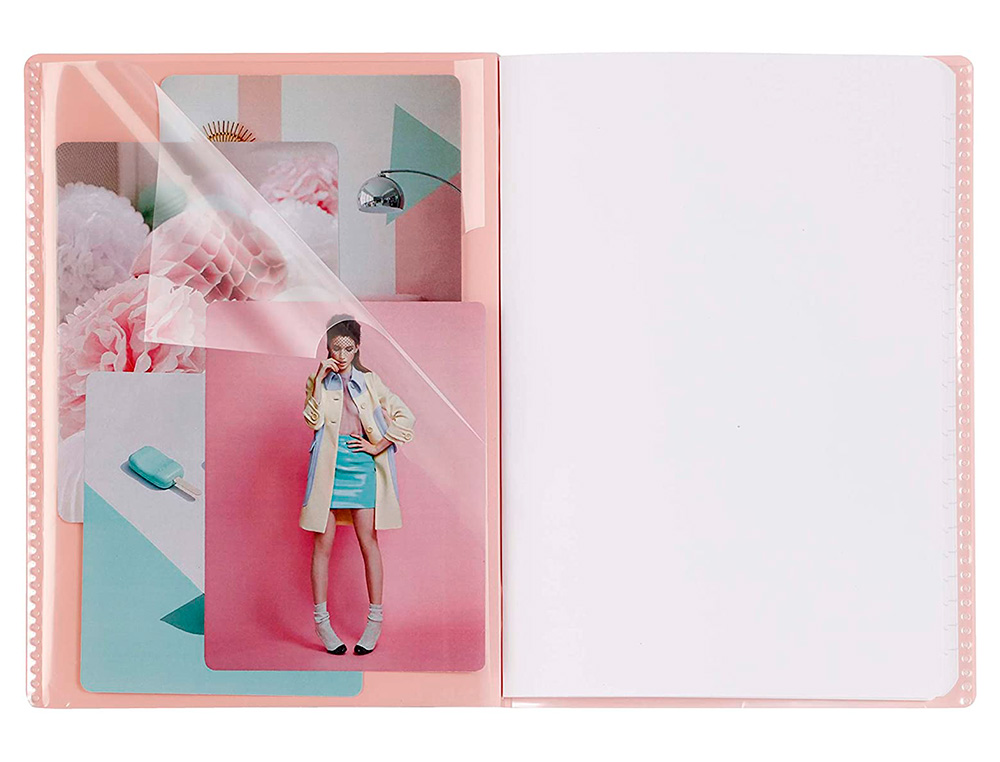 CAHIER PIQUE CLAIREFONTAINE KOVERBOOK BLUSH POLYPROPYLENE 17X22CM 96 PAGES SEYES        COLORIS PASTEL ASSORTIS