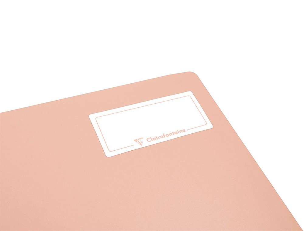 CAHIER PIQUE CLAIREFONTAINE KOVERBOOK BLUSH POLYPROPYLENE 17X22CM 96 PAGES SEYES        COLORIS PASTEL ASSORTIS
