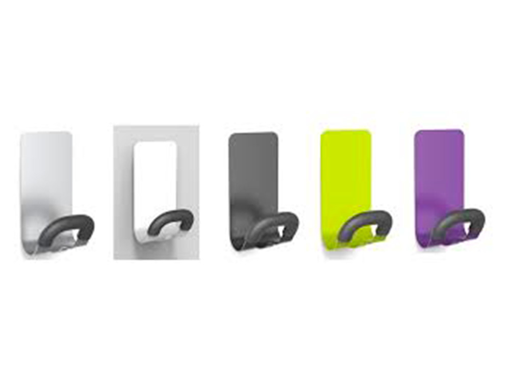 PATERE MAGNETIQUE ALBA 1 CROCHET ACIER ABS COLORIS     VERT/NOIR