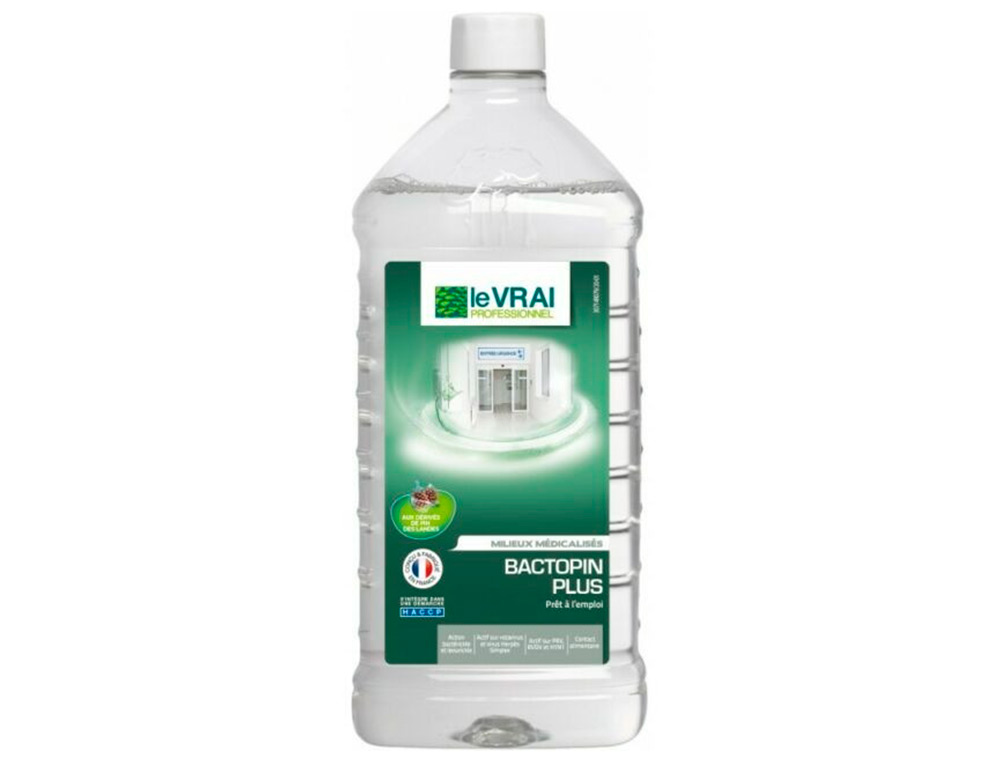 DETERGENT DESINFECTANT LE VRAI PROFESSIONNEL SOLS SURFACES COLLECTIVITES MILIEUX MEDICALISES SPORTIFS