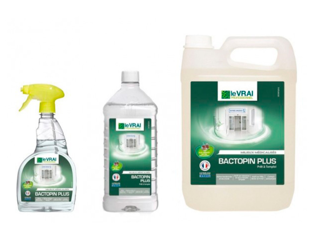 DETERGENT DESINFECTANT LE VRAI PROFESSIONNEL SOLS SURFACES COLLECTIVITES MILIEUX MEDICALISES SPORTIFS