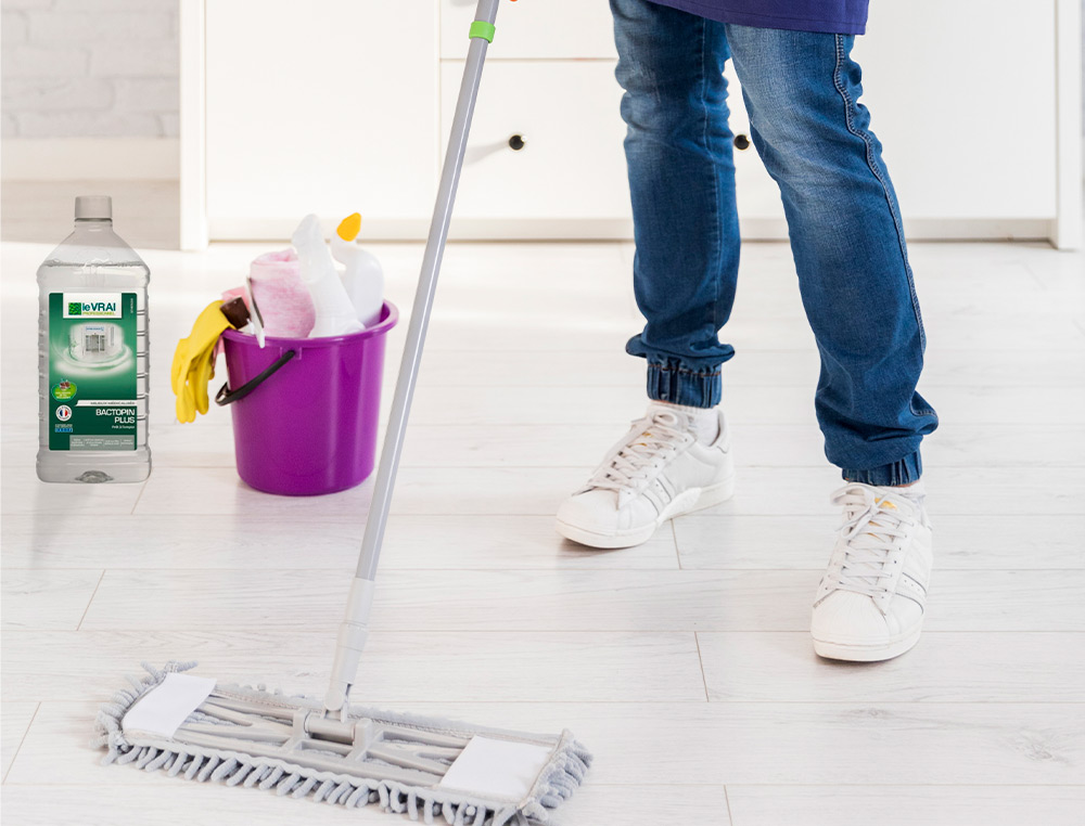 DETERGENT DESINFECTANT LE VRAI PROFESSIONNEL SOLS SURFACES COLLECTIVITES MILIEUX MEDICALISES SPORTIFS
