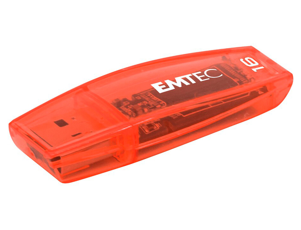 CLE USB EMTEC 2.0 C410 TRIO 16GB PACK 3 COLORIS NEON      ORANGE JAUNE ROSE