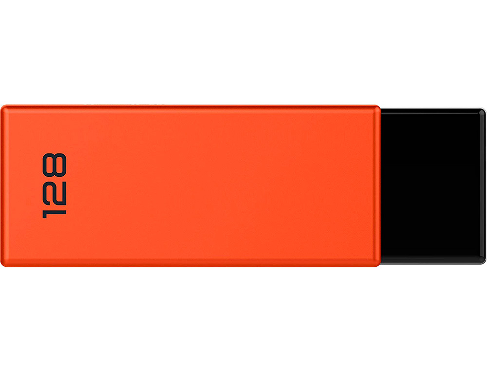 CLE USB EMTEC 2.0 C350 BRICK PIVOTANTE 128GB VITESSE       LECTURE 15MBS ECRITURE MB/S   COLORIS ORANGE
